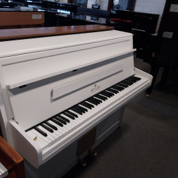 Seiler 112 Modern Eiche Weiss Satiniert von 1972 in Weiß glänzend