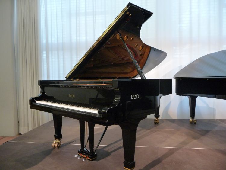 Fazioli F-278, Stellungsinstrument von 2008 in Schwarz glänzend